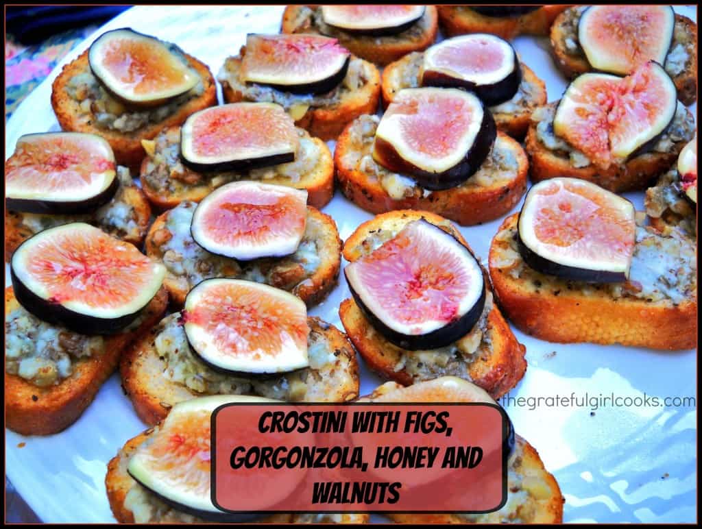 Crostini with Figs, Honey and Walnuts The Grateful Girl