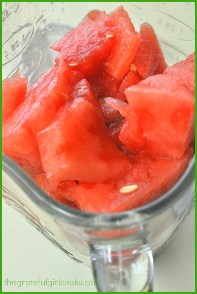 Watermelon, Lime & Mint Agua Fresca / The Grateful Girl Cooks!