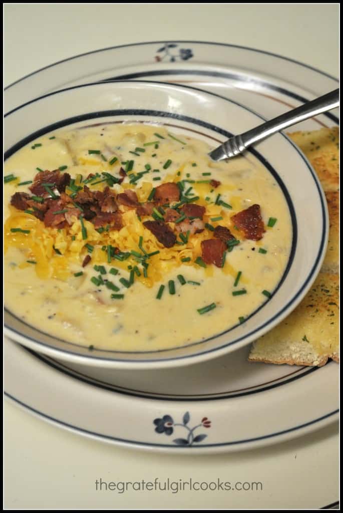 Fully Loaded Potato Soup / The Grateful Girl Cooks!