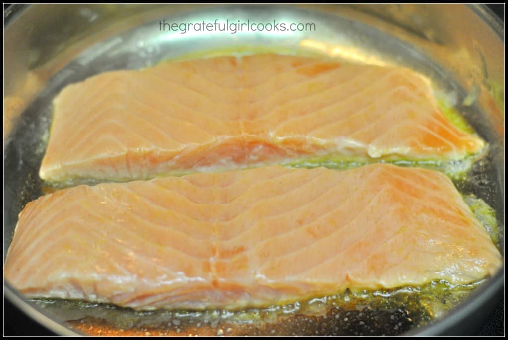 Salmon in a Lemon-Butter Herb Sauce / The Grateful Girl Cooks!