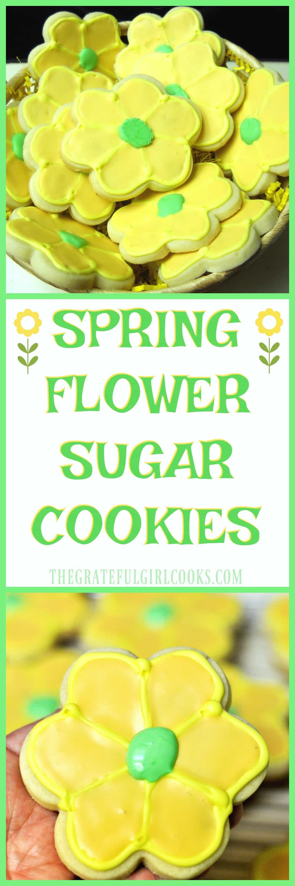 Spring Flower Sugar Cookies / The Grateful Girl Cooks! Spring Flower Sugar Cookies / The Grateful Girl Cooks!
