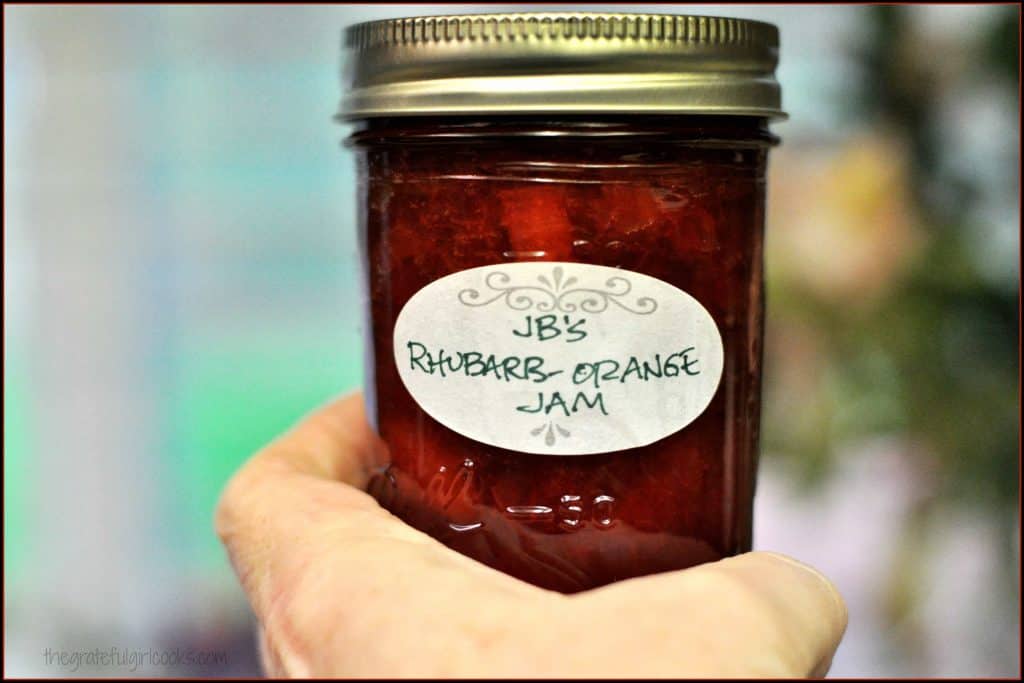 RhubarbOrange Jam The Grateful Girl Cooks!