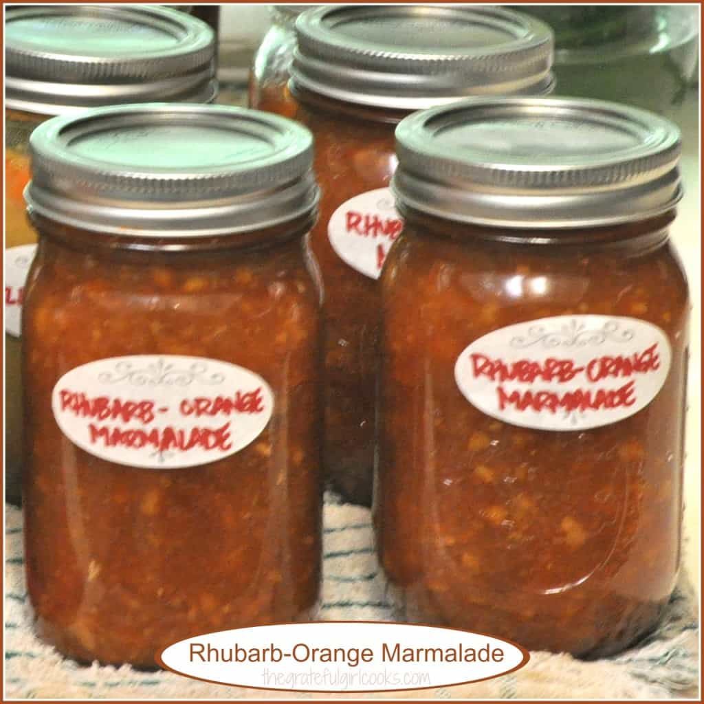 RhubarbOrange Marmalade The Grateful Girl Cooks!