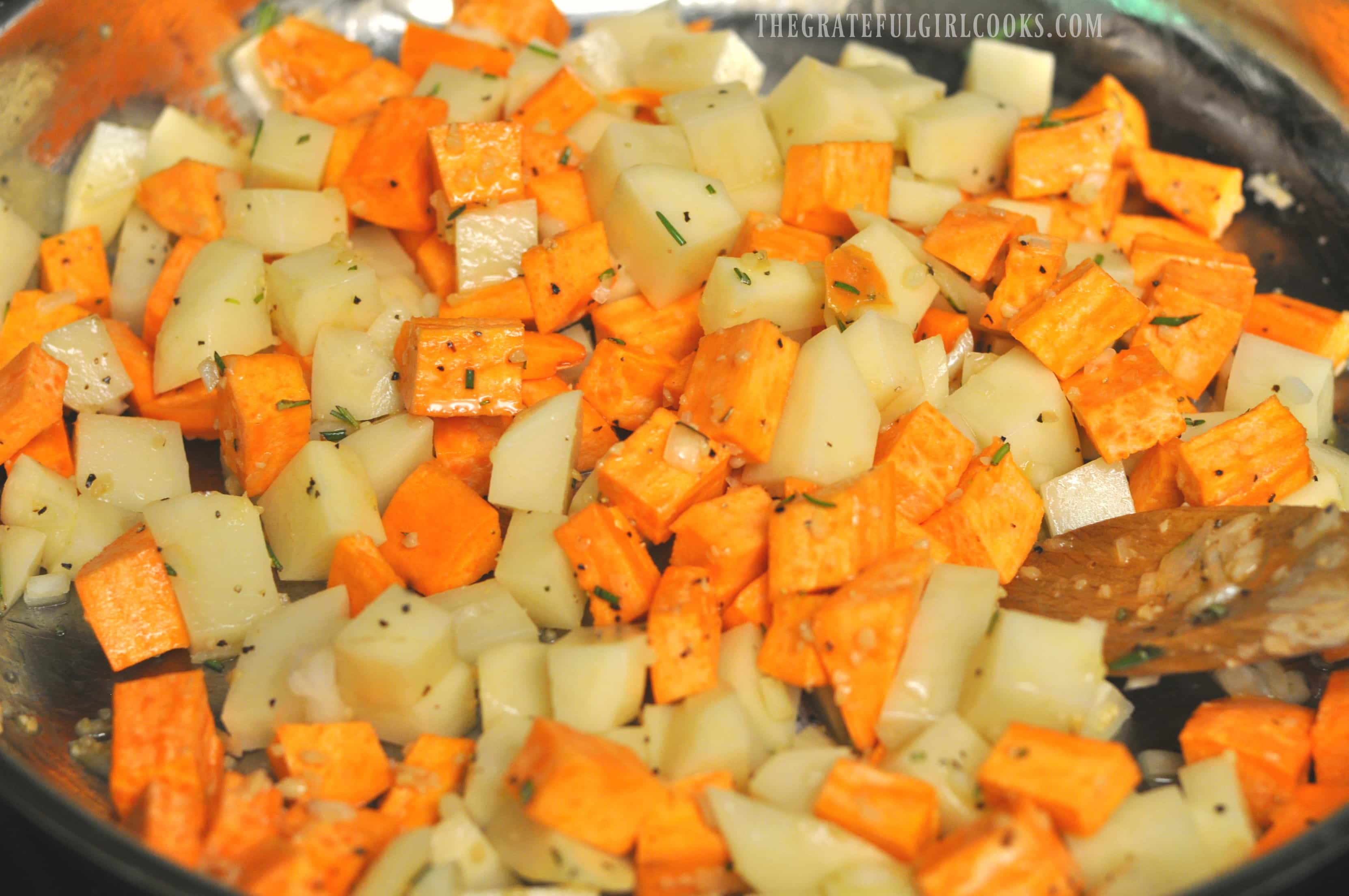 Potato Hash with Rosemary / The Grateful Girl Cooks!
