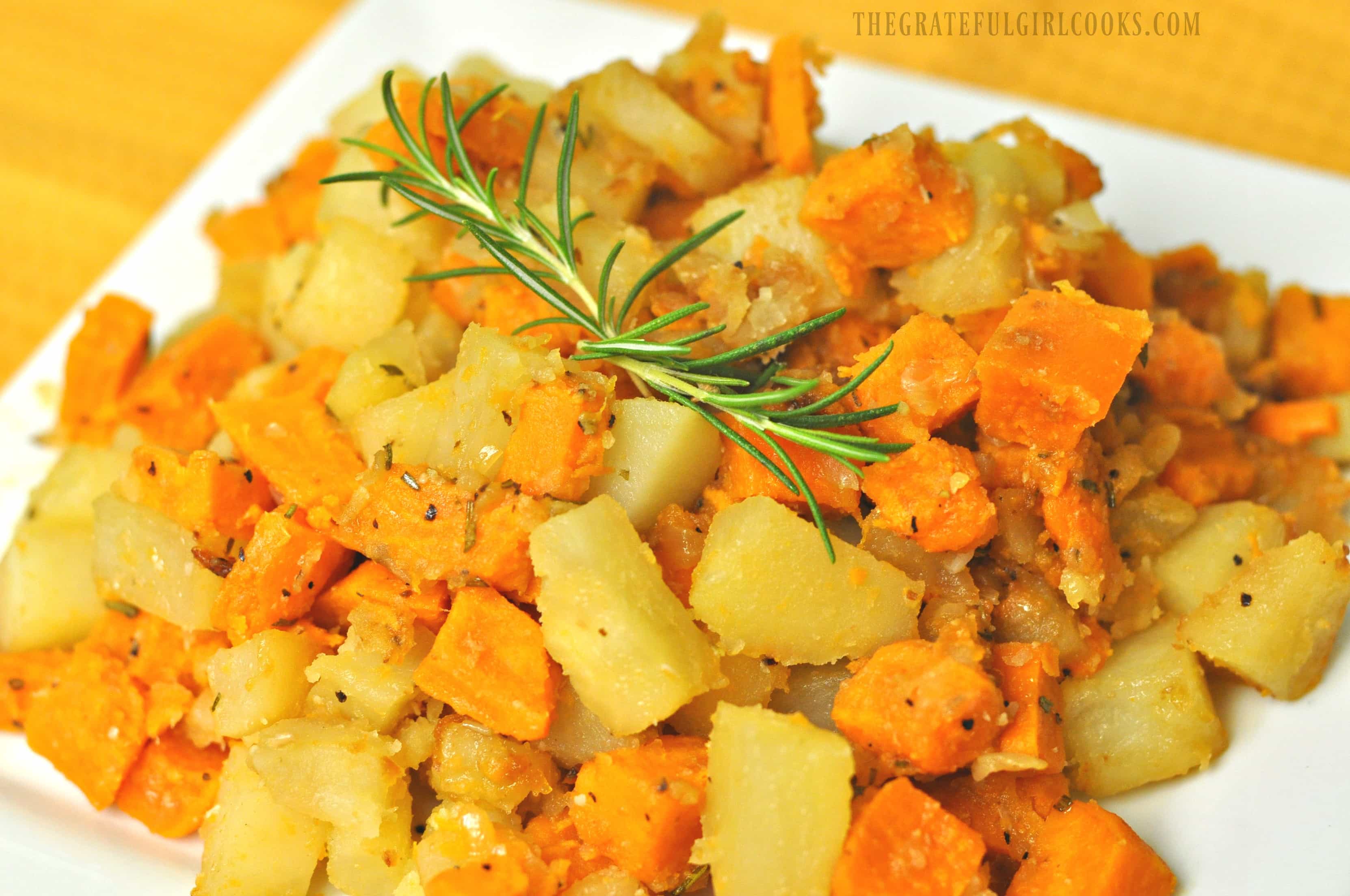 Potato Hash with Rosemary / The Grateful Girl Cooks!