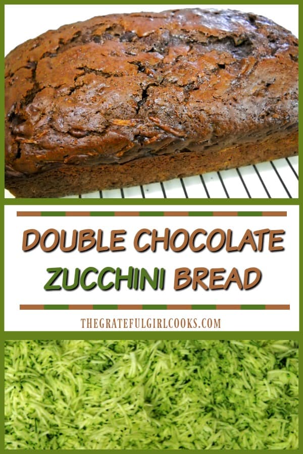 Have extra zucchini? Double Chocolate Zucchini Bread is a delicious chocolate loaf with a secret ingredient your kids will never know is in there...zucchini!