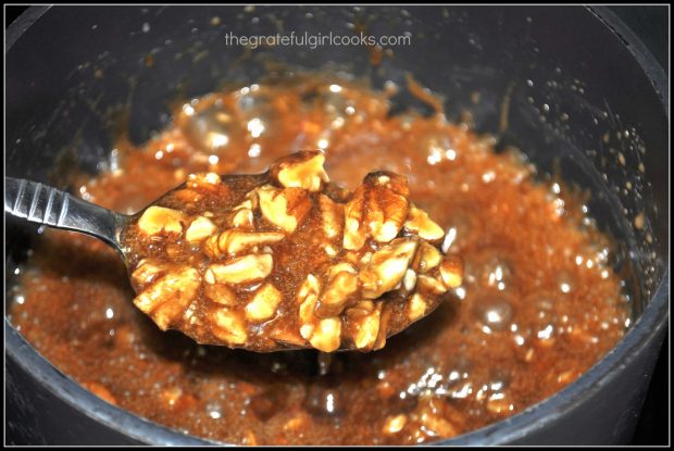 Thick and buttery, this praline sauce is a perfect topping for ice cream!