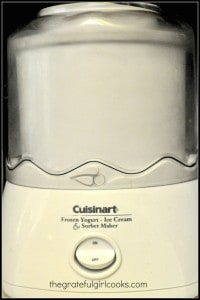 My Cuisinart ice cream machine.