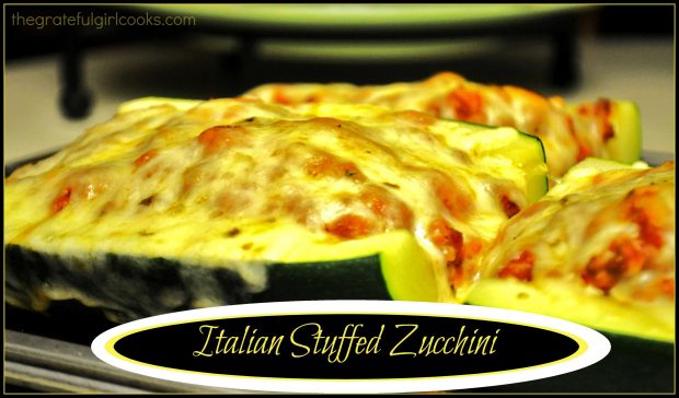 Italian Stuffed Zucchini / The Grateful Girl Cooks!