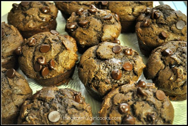 Muffins out of oven- now they need a dusting of powdered sugar!