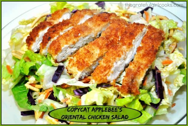 Copycat Applebee's Oriental Chicken Salad / The Grateful Girl Cooks!