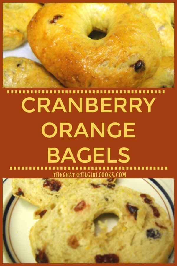 Ready for chewy, homemade New York style cranberry orange bagels, bursting with the flavor of cranberries and orange zest? Make your own bagels from scratch!