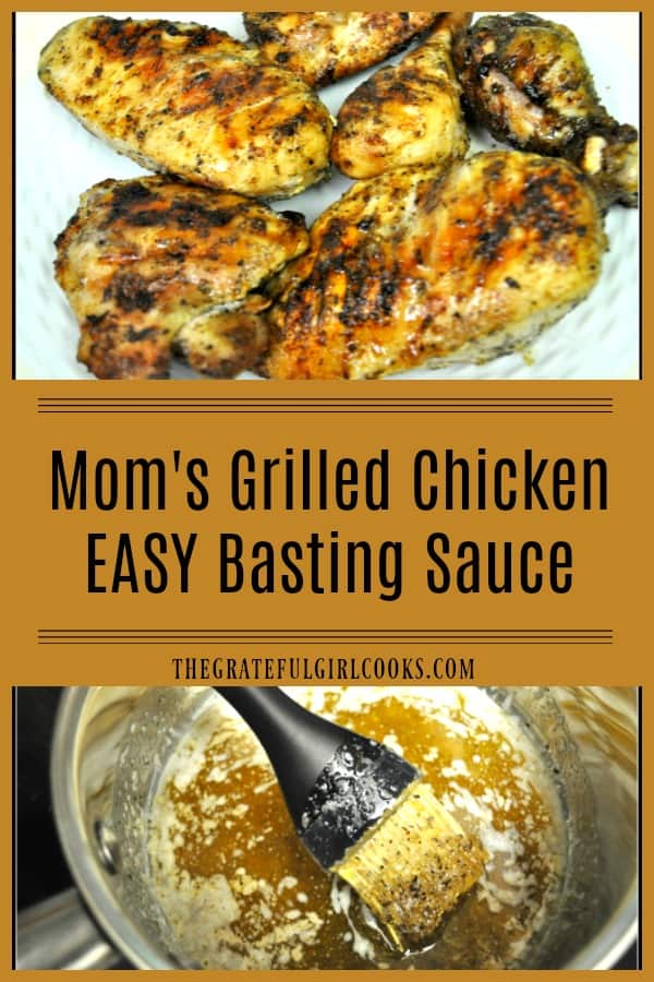 You're gonna LOVE this EASY grilled chicken basting sauce (only a few ingredients)! We've used the same recipe for over 50 years to grill fantastic chicken.