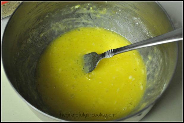 Marinade for P.F. Chang's ginger chicken, in metal bowl