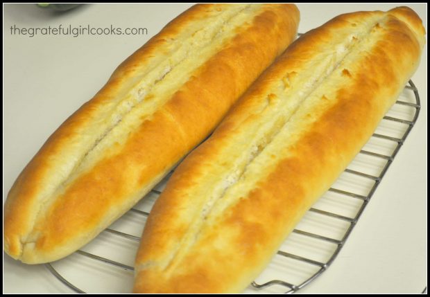 This recipe for a French Baguette will yield two loaves.