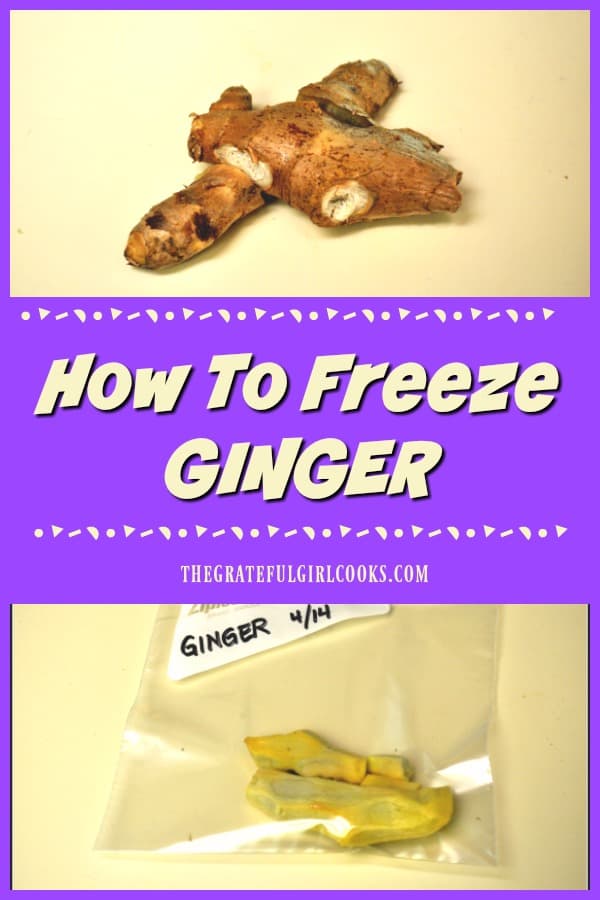 Don't throw away fresh ginger if you only need a small piece for a recipe! Here's a quick tip showing how to freeze ginger to keep it handy. 