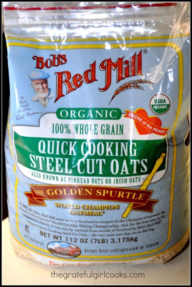 These are the steel cut oats I used for this recipe.