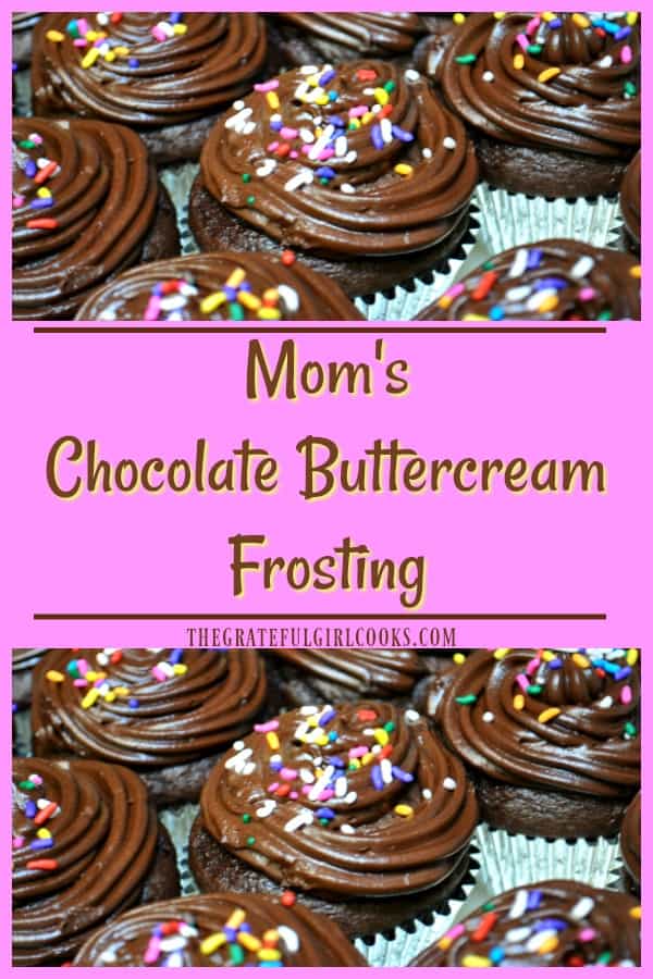 It's easy to make a delicious, thick chocolate buttercream frosting from scratch that will add a touch of YUM to cakes, brownies, and cupcakes!