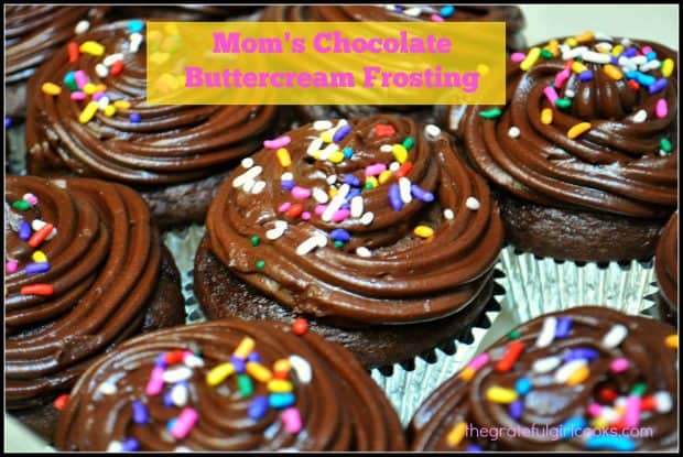 It's easy to make a delicious, thick chocolate buttercream frosting from scratch that will add a touch of YUM to cakes, brownies, and cupcakes!