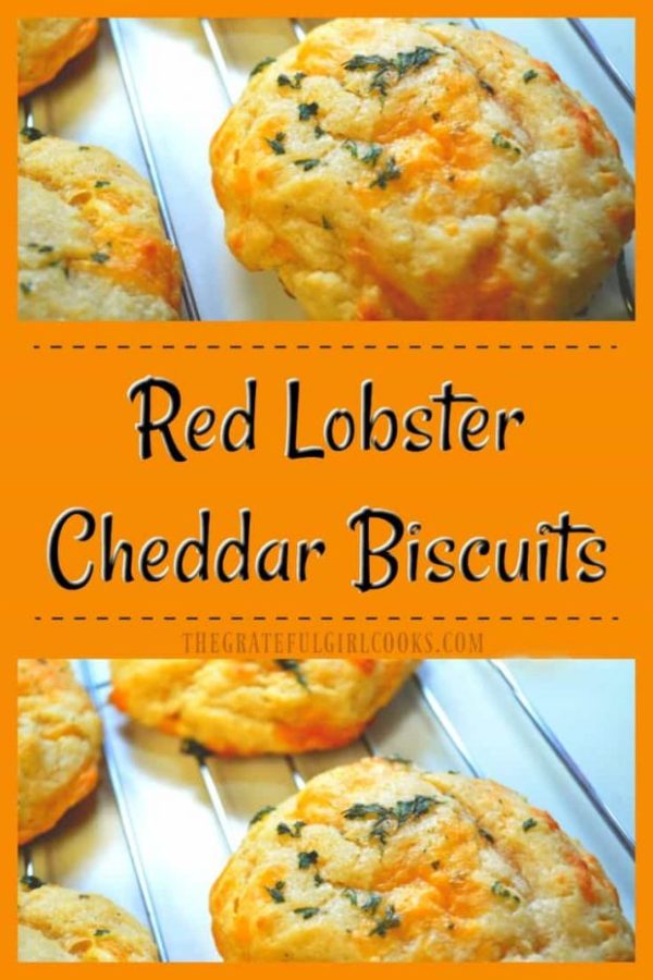 It's EASY to make this yummy copycat version of the popular cheesy, buttery Red Lobster Cheddar Biscuits at home in under 30 minutes.