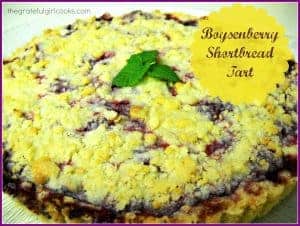 Boysenberry Shortbread Tart