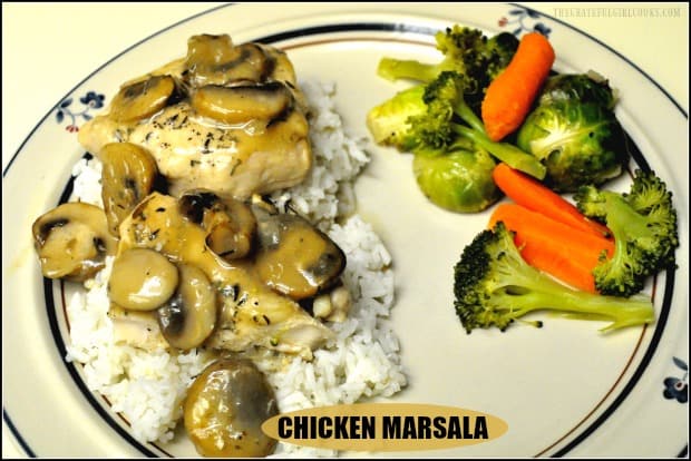 Chicken Marsala, is an Italian dish with chicken and mushrooms, in a Marsala wine sauce. Make this delicious Weight Watchers version in about 30 minutes!