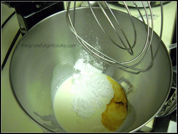 A few ingredients to make mousse filling for chocolate dream cups.