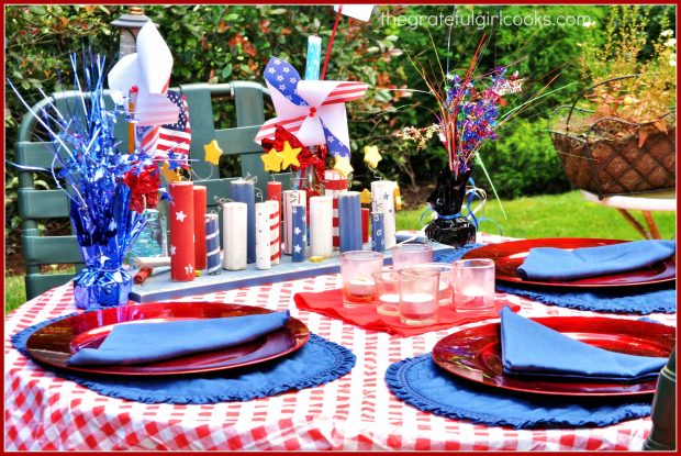 Red, White and Blue Fruit Tart / The Grateful Girl Cooks!