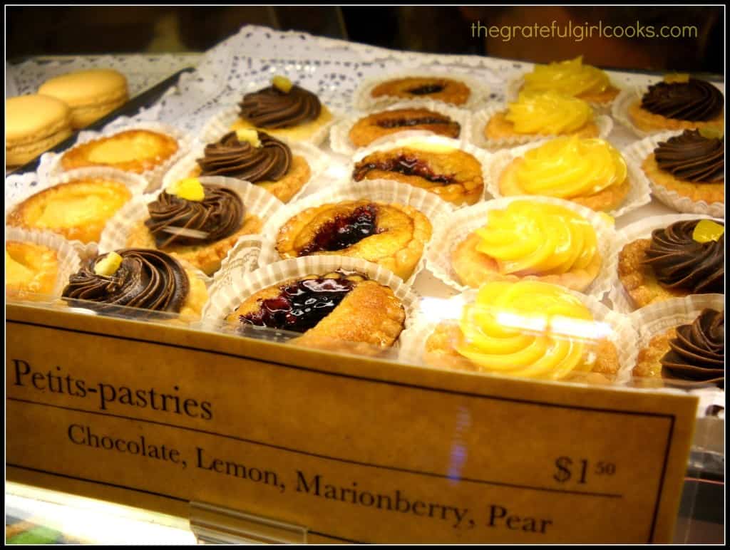 Pastries on display.