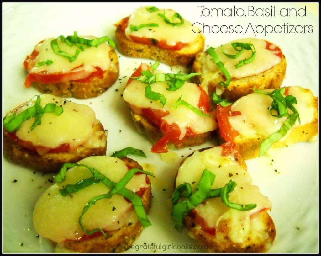 Tomato, Basil and Cheese Appetizers The Grateful Girl Cooks!