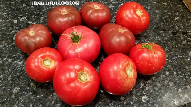 Fresh garden tomatoes will make a wonderful tasting caprese salad.