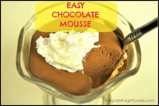 Make light and creamy, easy chocolate mousse in about 10 minutes! This yummy treat can be eaten as is, or added to cakes or puff pastry! 