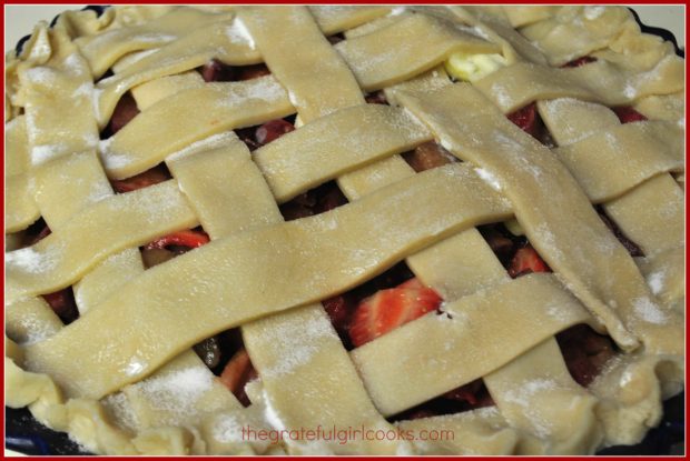 Strawberry-Rhubarb Pie / The Grateful Girl Cooks!