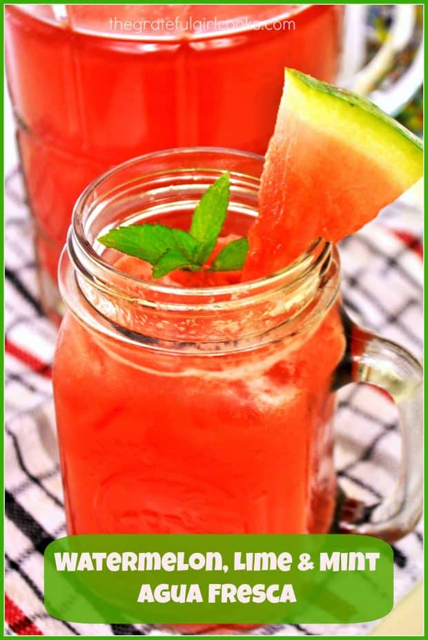 Showing another refreshing beverage with watermelon