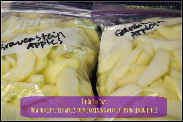 Keep Sliced Apples From Darkening Without Using Lemon Juice