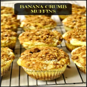 Banana Crumb Muffins (streusel topped) / The Grateful Girl Cooks!