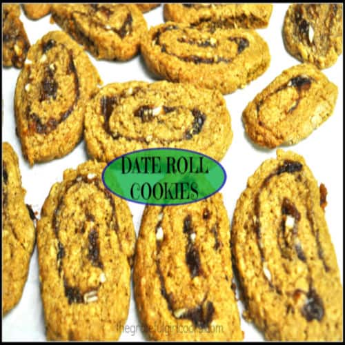 Date Roll Cookies (slice and bake) / The Grateful Girl Cooks!