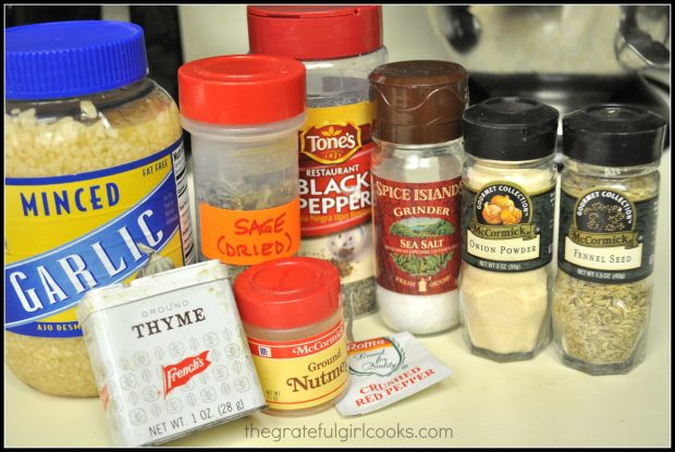 Spices for homemade sausage patties