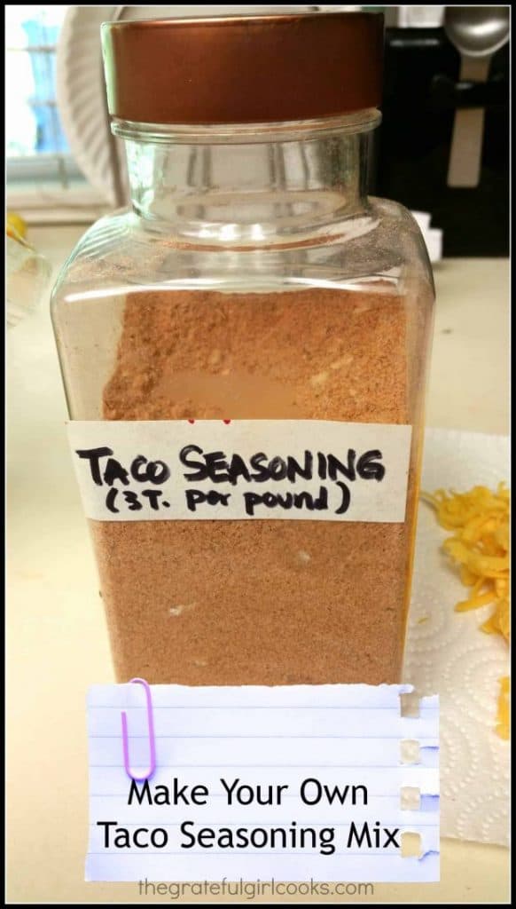 Taco Seasoning Mix (make your own) / The Grateful Girl Cooks!