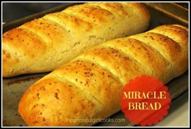 You're gonna love this easy, homemade Miracle Bread. Recipe makes two loaves and is so easy, even my son can make it! That's gotta be some kind of MIRACLE!