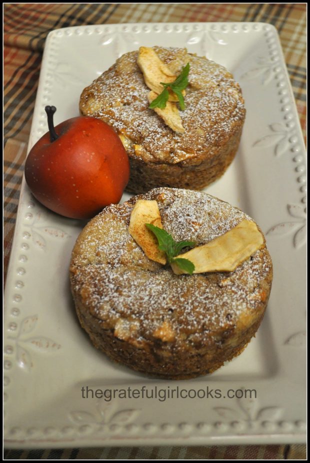 Made tiny versions of the apple cake to give to friends.