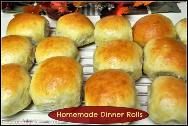 Homemade dinner rolls are soft, golden brown and buttery, and are a perfect accompaniment to any meal. 