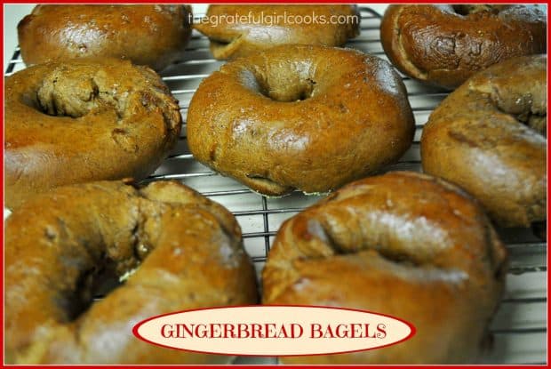 You will enjoy these New York style Gingerbread Bagels! Perfect treat for the holidays (or any time), they're boiled then baked, chewy AND delicious!