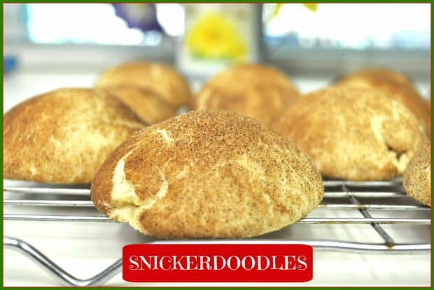 It's easy to make these absolutely DELICIOUS snickerdoodles! These classic cookies are soft and puffy, and are coated with a cinnamon sugar topping!