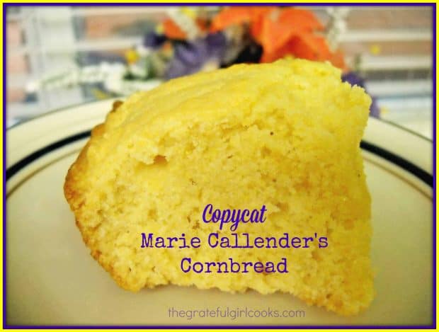 It's EASY and quick to make and bake this copycat version of Marie Callender's restaurants famous cornbread! Perfect side dish for soup, salad, or main course.