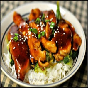 Teriyaki Chicken Rice Bowl / The Grateful Girl Cooks!