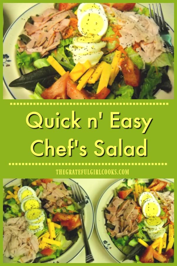 Quick n' Easy Chef's Salad / The Grateful Girl Cooks!