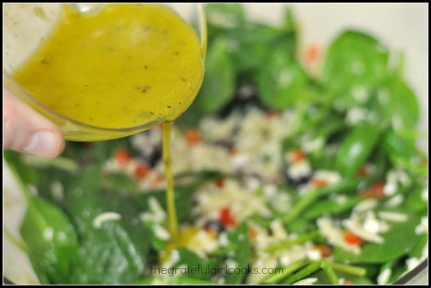 Spinach and Orzo Salad / The Grateful Girl Cooks!