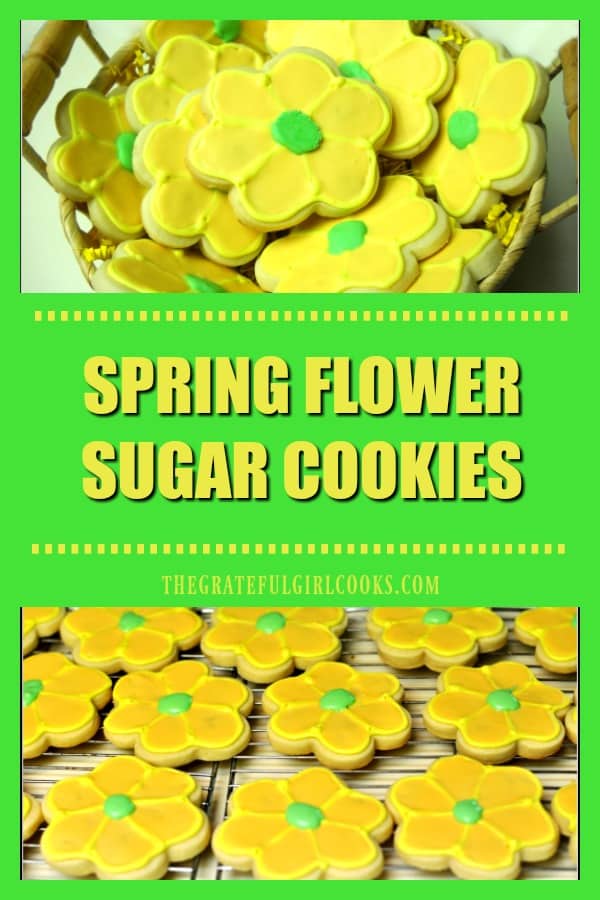 Celebrate the season with this easy recipe for delicious Spring Flower Sugar Cookies, decorated with Royal Icing. 