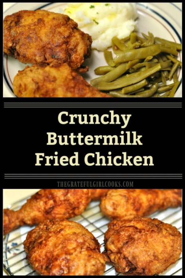 Why pay for a bucket of chicken for dinner when it's easy to make delicious, crunchy buttermilk fried chicken at home for a fraction of the cost?